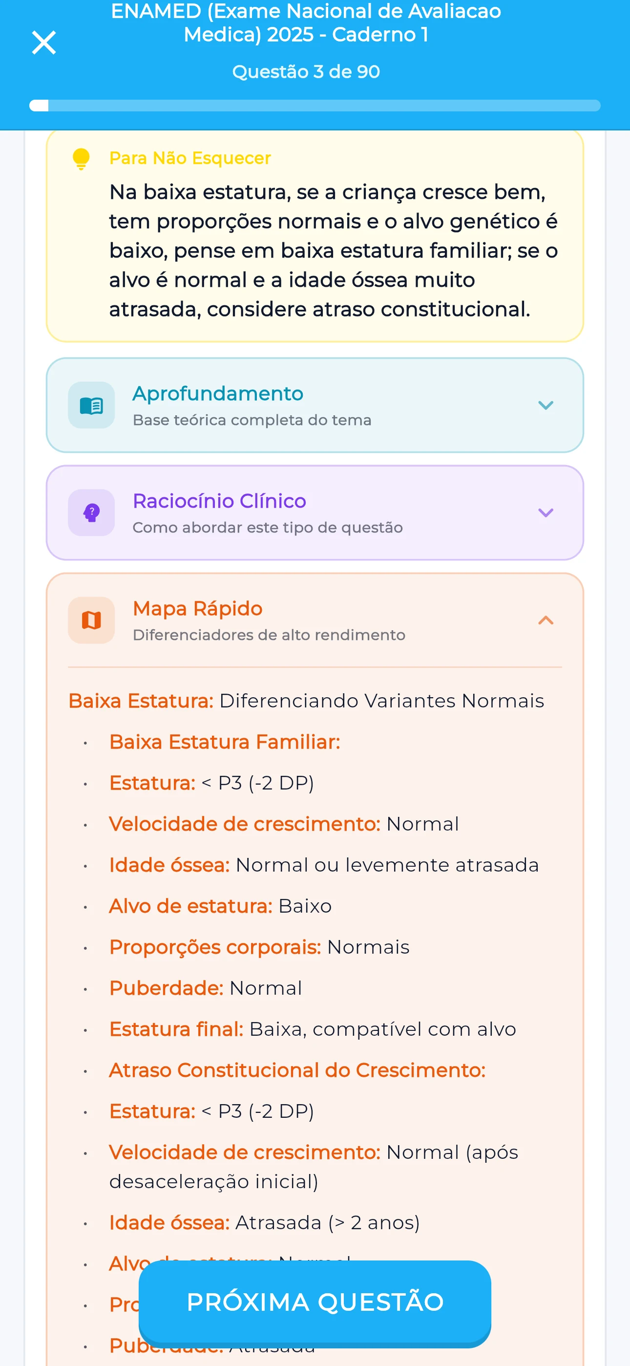 Comentário da questão no Ausculto: pérola, aprofundamento, raciocínio clínico e mapa rápido