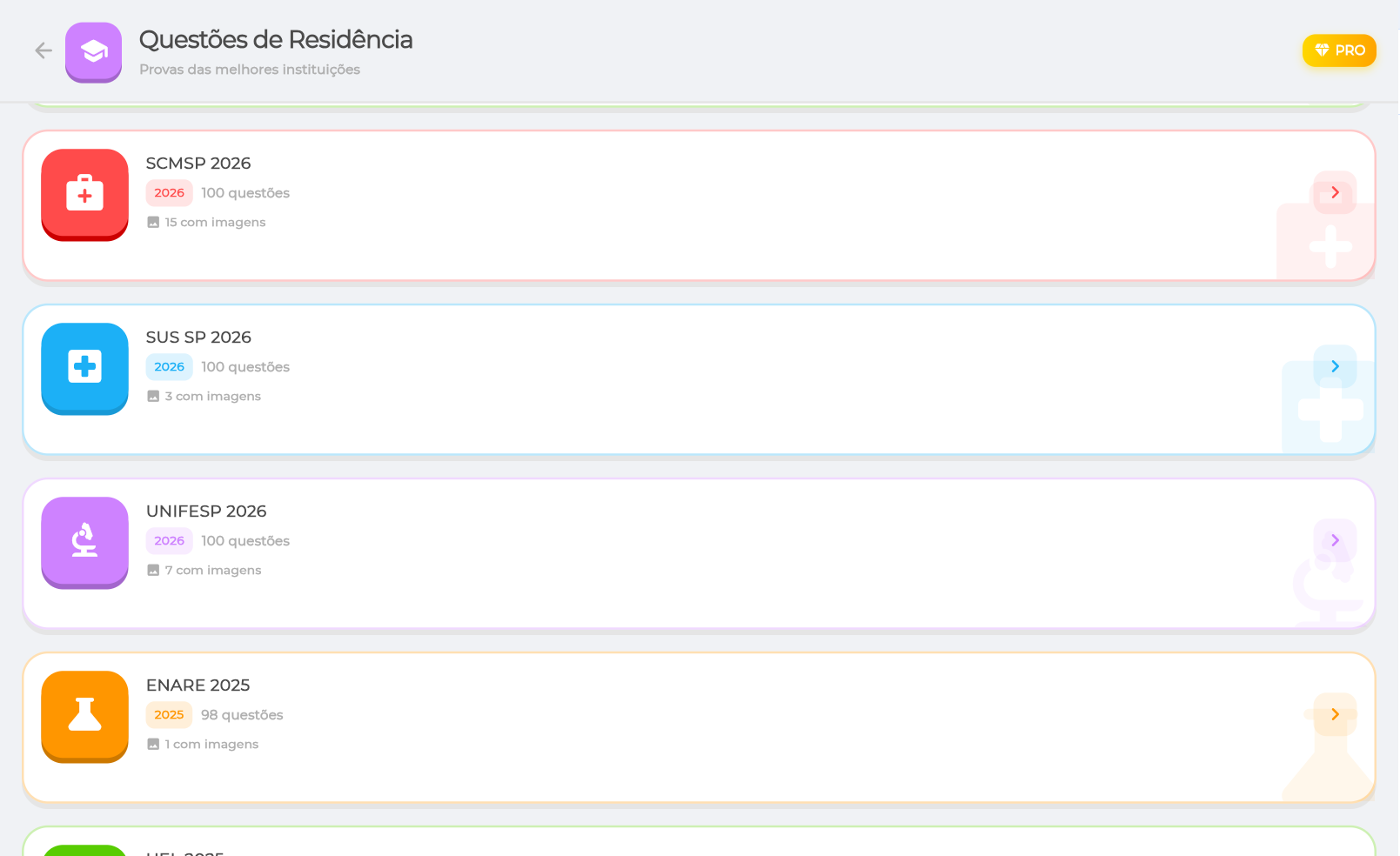 Questões de residência